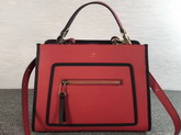 Fendi Runway Small Red Leather Bag For Sale