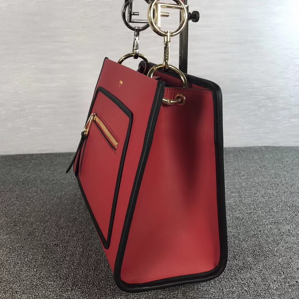 Fendi Runway Small Red Leather Bag For Sale