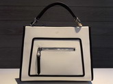 Fendi Runway Small White Leather Bag For Sale