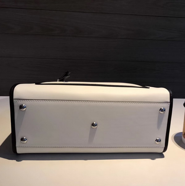 Fendi Runway Small White Leather Bag For Sale
