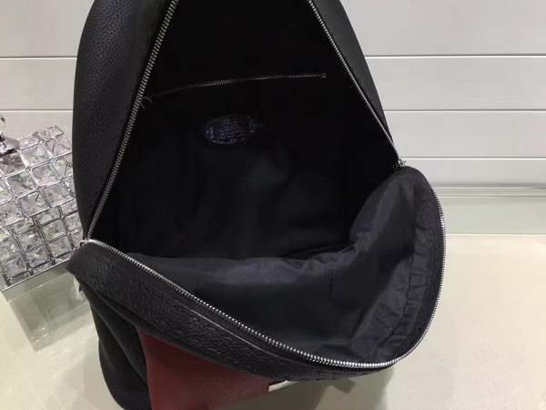 Fendi Selleria Backpack in Black and Red Roman Leather for Sale