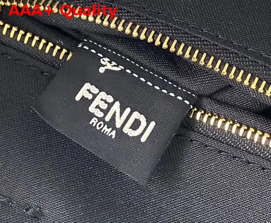 Fendi Shopper Glazed Canvas FF Bag Replica