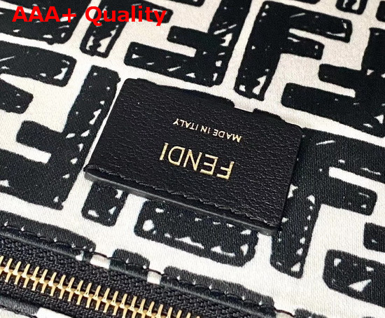 Fendi Shopper White Glazed Canvas Bag Replica