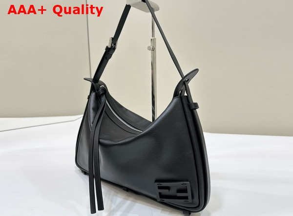 Fendi Simply Fendi Medium Black Leather Bag Replica