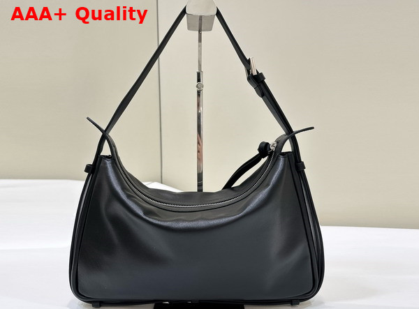 Fendi Simply Fendi Medium Black Leather Bag Replica