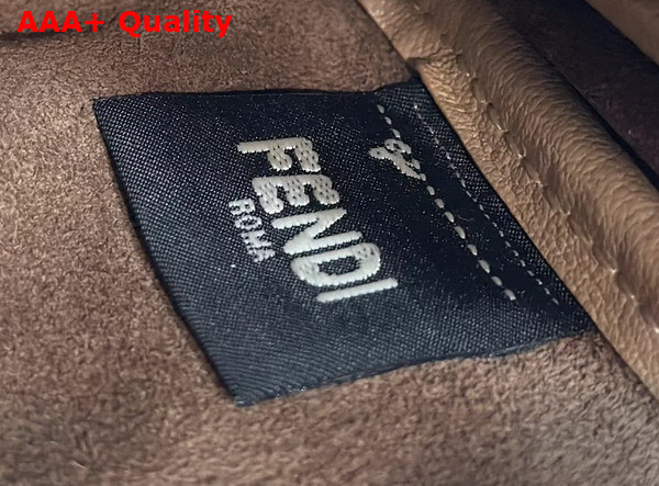 Fendi Simply Fendi Mini Beige Leather Mini Bag Replica