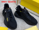 Fendi Slip On Sneakers with Stretch Laces Black Replica