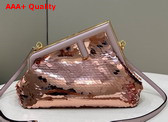 Fendi Small Fendi First Bag in Pink Sequin and Leather Replica