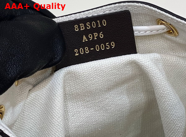 Fendi Small Mon Tresor Bucket Bag in White Canvas Replica