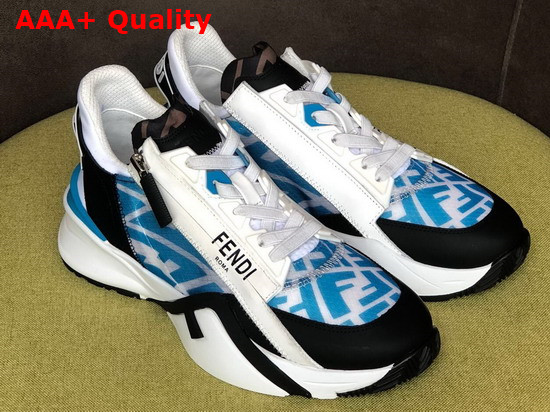 Fendi Sneakers Blue Technical Nylon Low Tops Replica