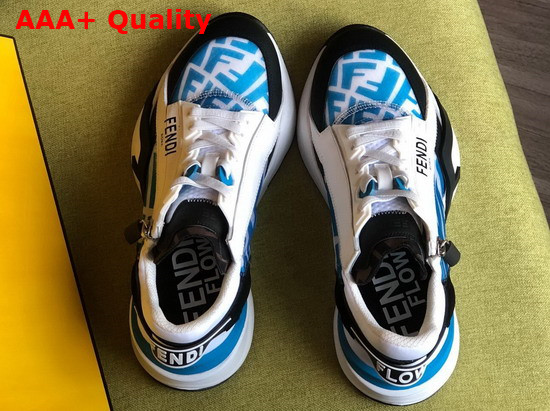 Fendi Sneakers Blue Technical Nylon Low Tops Replica
