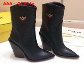 Fendi Sock Boots in Black Calf Leather Replica