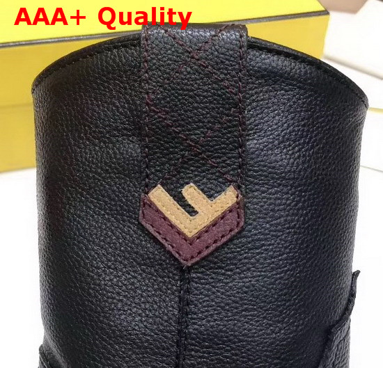 Fendi Sock Boots in Black Calf Leather Replica