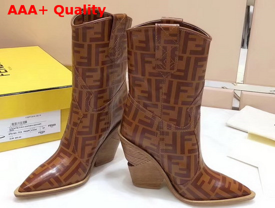 Fendi Sock Boots in Light Brown Replica