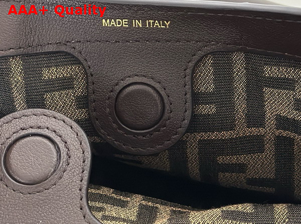 Fendi Spy Dark Brown Leather Bag Replica