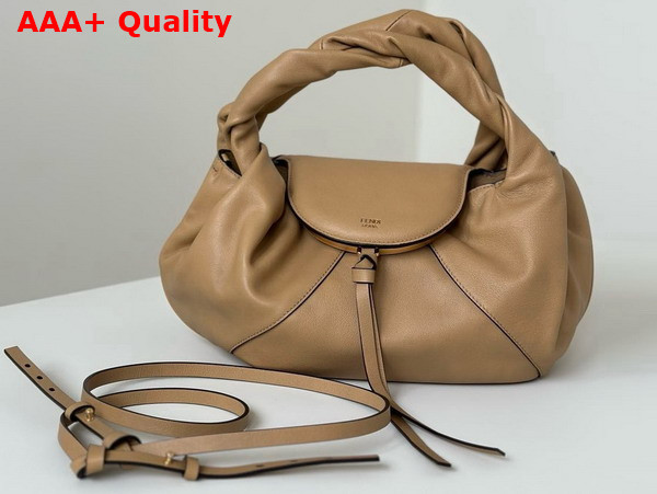 Fendi Spy Small Beige Leather Bag Replica