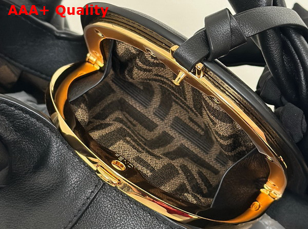 Fendi Spy Small Black Leather Bag Replica