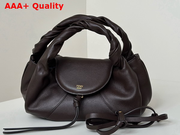 Fendi Spy Small Brown Leather Bag Replica