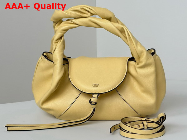 Fendi Spy Small Yellow Leather Bag Replica