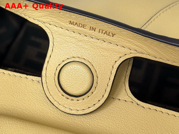 Fendi Spy Small Yellow Leather Bag Replica