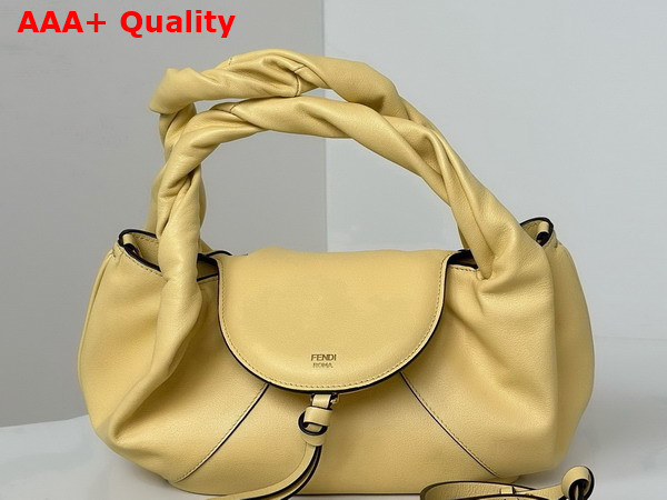 Fendi Spy Small Yellow Leather Bag Replica