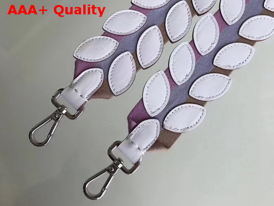 Fendi Strap You Fabric Shoulder Strap with Leather Leaves Replica