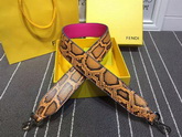 Fendi Strap You Interchangeable Light Brown Python Shoulder Strap for Sale