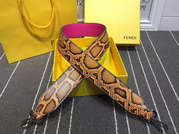 Fendi Strap You Interchangeable Light Brown Python Shoulder Strap for Sale