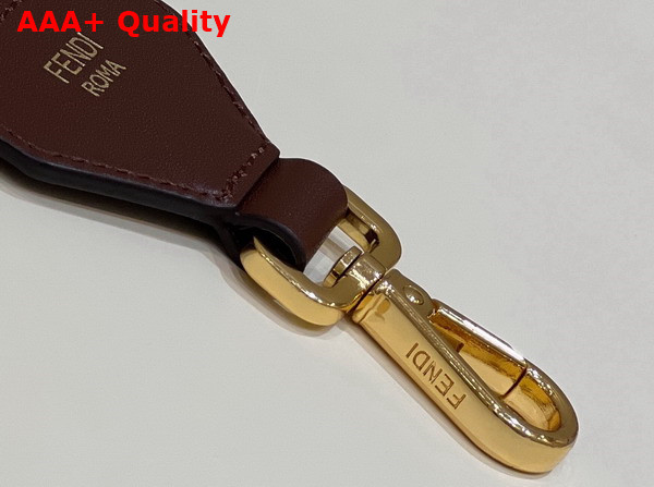 Fendi Strap You Multicolor FF Jacquard Webbing Shoulder Strap Bordeaux Replica