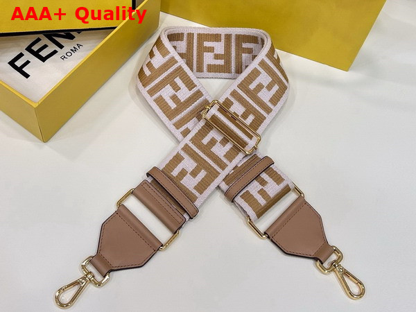 Fendi Strap You Multicolor FF Jacquard Webbing Shoulder Strap Replica
