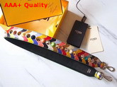 Fendi Strap You Multicolored Long Leather Shoulder Strap with Studs Replica
