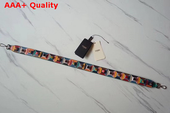 Fendi Strap You Multicoloured Rockstud Leather Shoulder Strap Replica