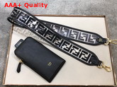 Fendi Strap You PU Shoulder Strap Black Replica