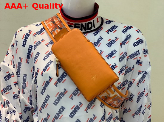 Fendi Strap You PU Shoulder Strap Orange Replica