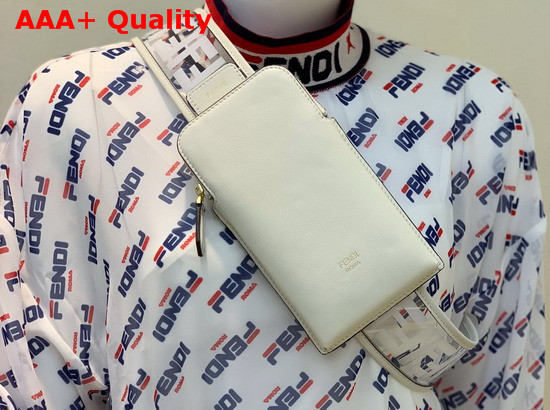 Fendi Strap You PU Shoulder Strap White Replica
