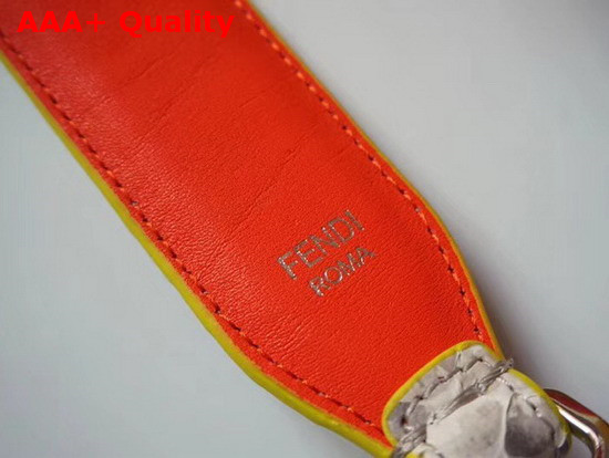 Fendi Strap You Python Shoulder Strap in Beige Replica