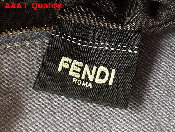 Fendi Summer Tote Blue Denim Effect FF Jacquard Bag Replica