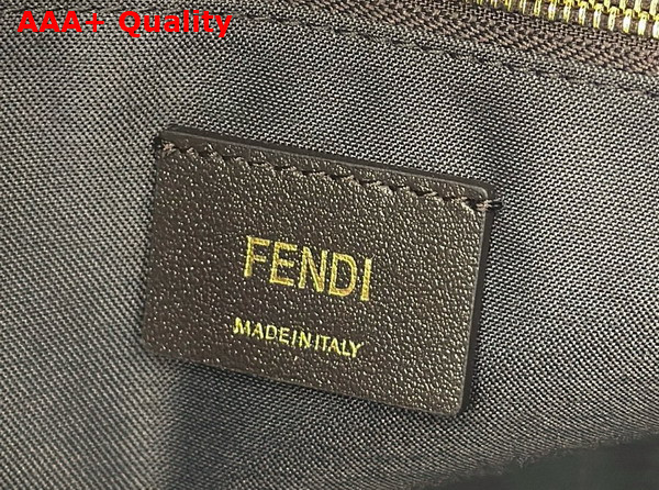Fendi Summer Tote Brown FF Jacquard Fabric Bag Replica