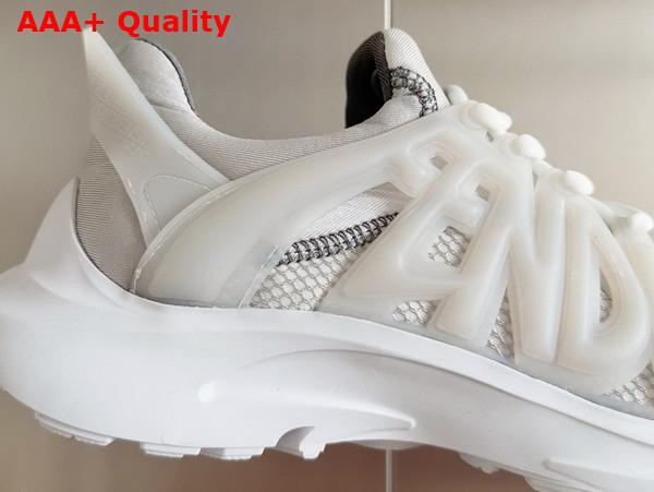 Fendi Tag Sneakers White Technical Mesh Running Sneakers Replica