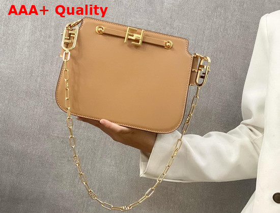 Fendi Touch Beige Leather Bag Replica