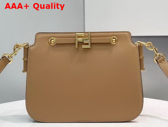 Fendi Touch Beige Leather Bag Replica