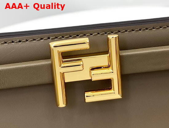 Fendi Touch Gray Leather Bag Replica