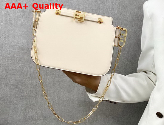 Fendi Touch White Leather Bag Replica