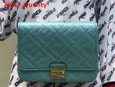 Fendi Upside Down Light Blue Leather Bag Replica