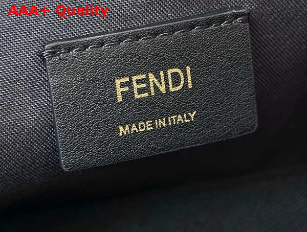 Fendi Vanity Black Nappa Leather Mini Bag with FF Motif Replica