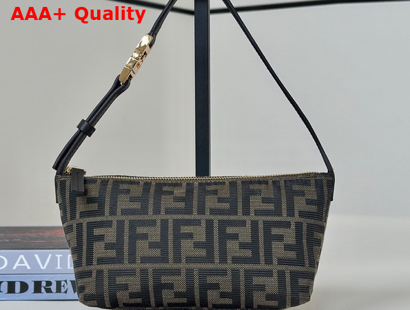 Fendi Vanity Pouch Small FF Zucca Jacquard Fabric Mini Bag Replica