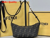 Fendi Vanity Pouch Small FF Zucca Jacquard Fabric Mini Bag Replica