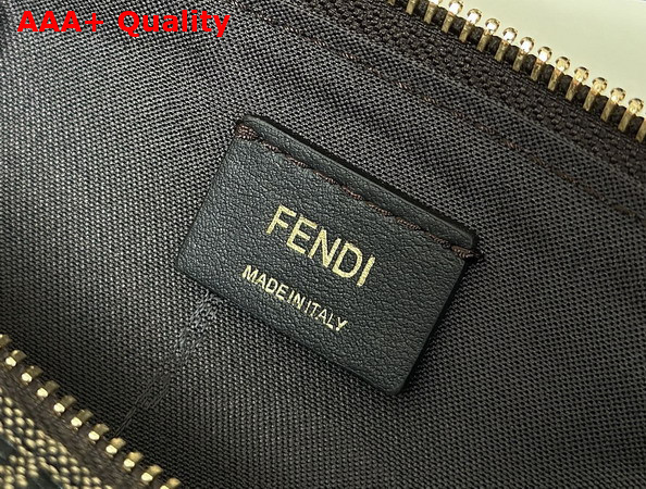 Fendi Vanity Pouch Small FF Zucca Jacquard Fabric Mini Bag Replica