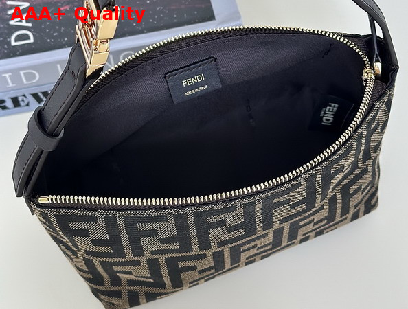 Fendi Vanity Pouch Small FF Zucca Jacquard Fabric Mini Bag Replica