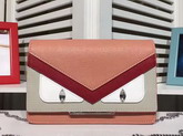 Fendi Wallet On Chain Nude Leather with Inlays For Sale